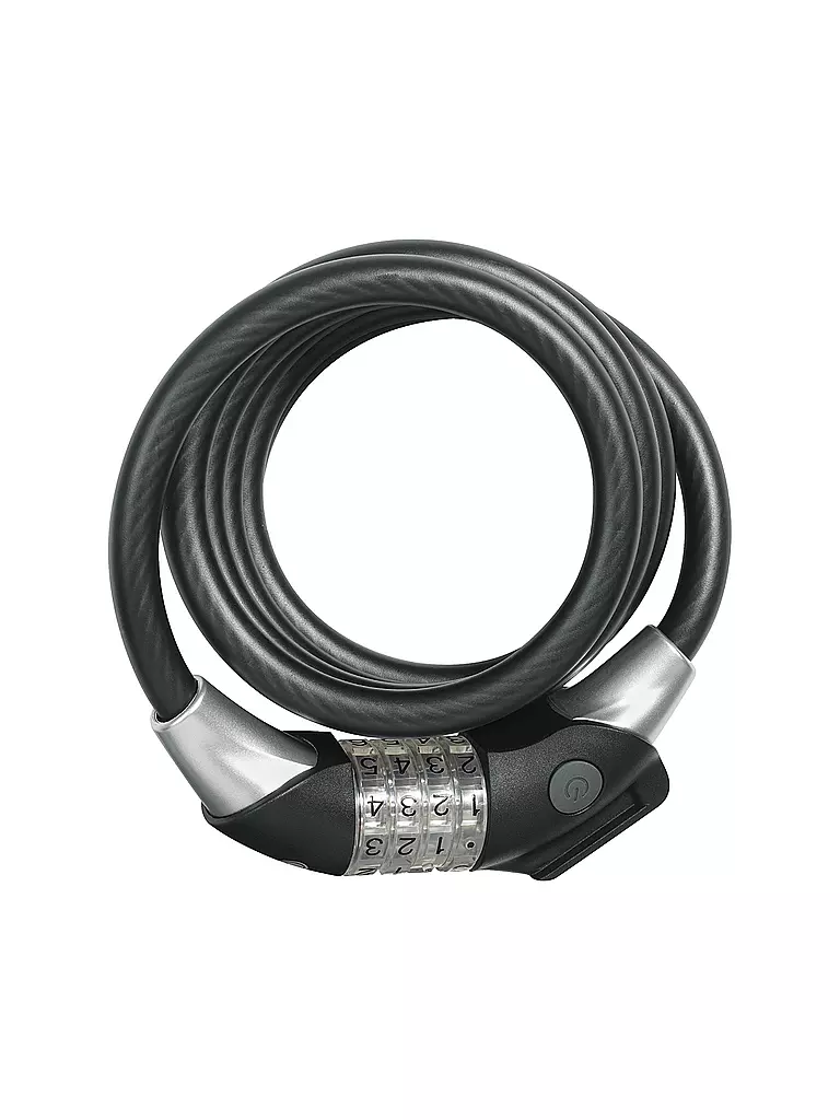 ABUS | Antivol à câble spiralé Raydo Pro 1450/185 | Noir