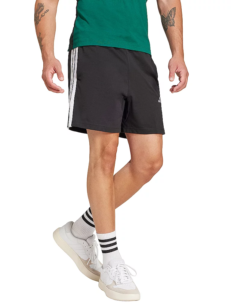 Adidas Shorts 3S SJ 7 pour hommes noir   L 7