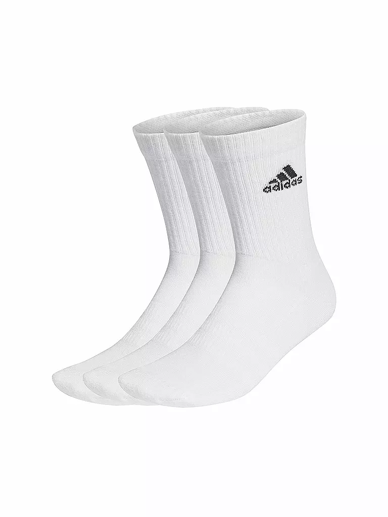 ADIDAS | Chaussettes de loisirs Cushioned Crew, lot de 3 | Blanc