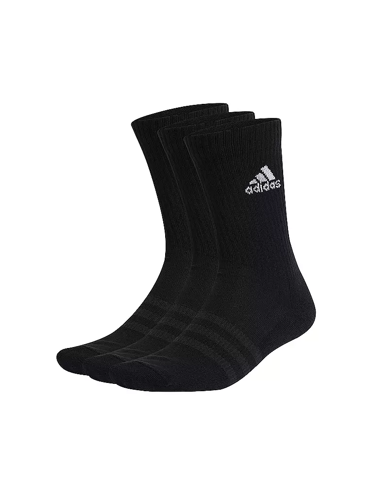 ADIDAS | Chaussettes de loisirs Cushioned Crew, paquet de 3 | Noir