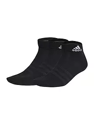 ADIDAS | Chaussettes de loisirs fines et légères à la cheville, paquet de 3 | Noir