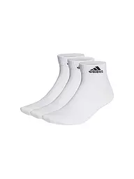 ADIDAS | Chaussettes de loisirs fines et légères à la cheville, paquet de 3 | Blanc