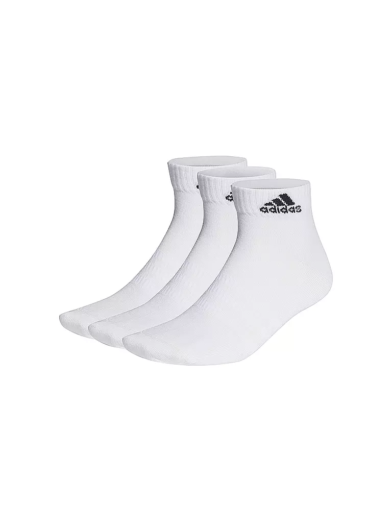 ADIDAS | Chaussettes de loisirs fines et légères à la cheville, paquet de 3 | Blanc