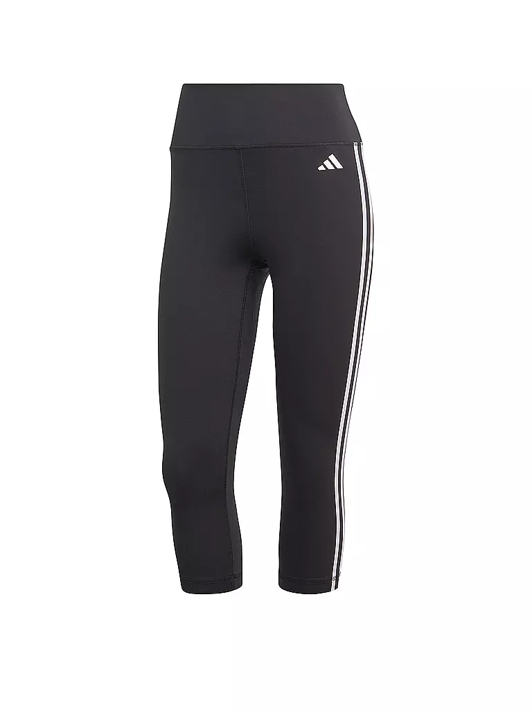 ADIDAS | Collant de fitness 3/4 taille haute 3 bandes Train Essentials pour femmes | Noir