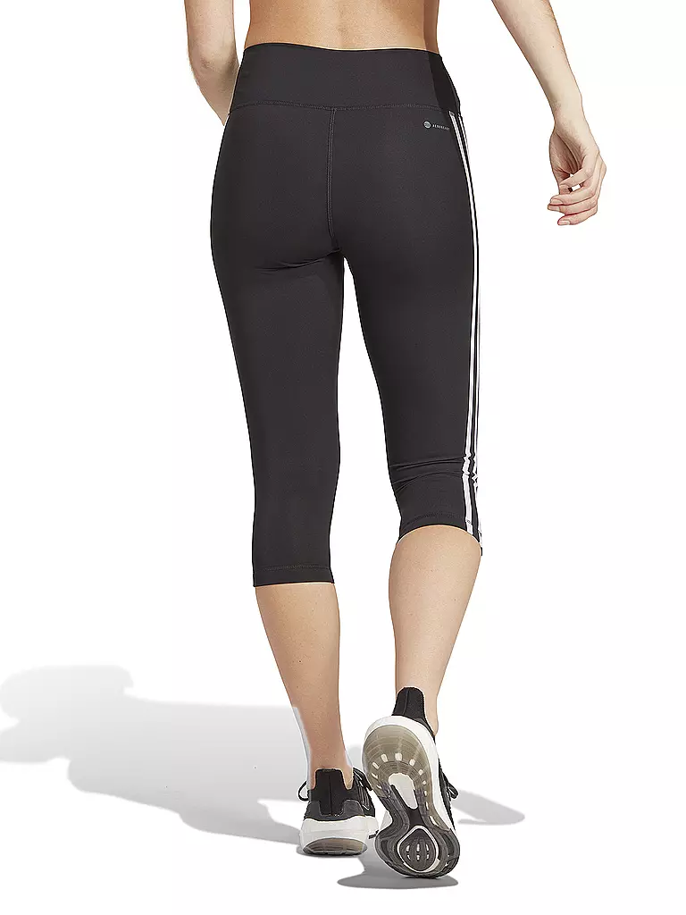 ADIDAS | Collant de fitness 3/4 taille haute 3 bandes Train Essentials pour femmes |