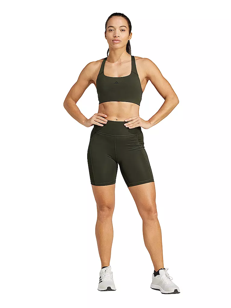 ADIDAS | Cuissard de cyclisme de fitness pour femmes Optime 7 pouces | Marron