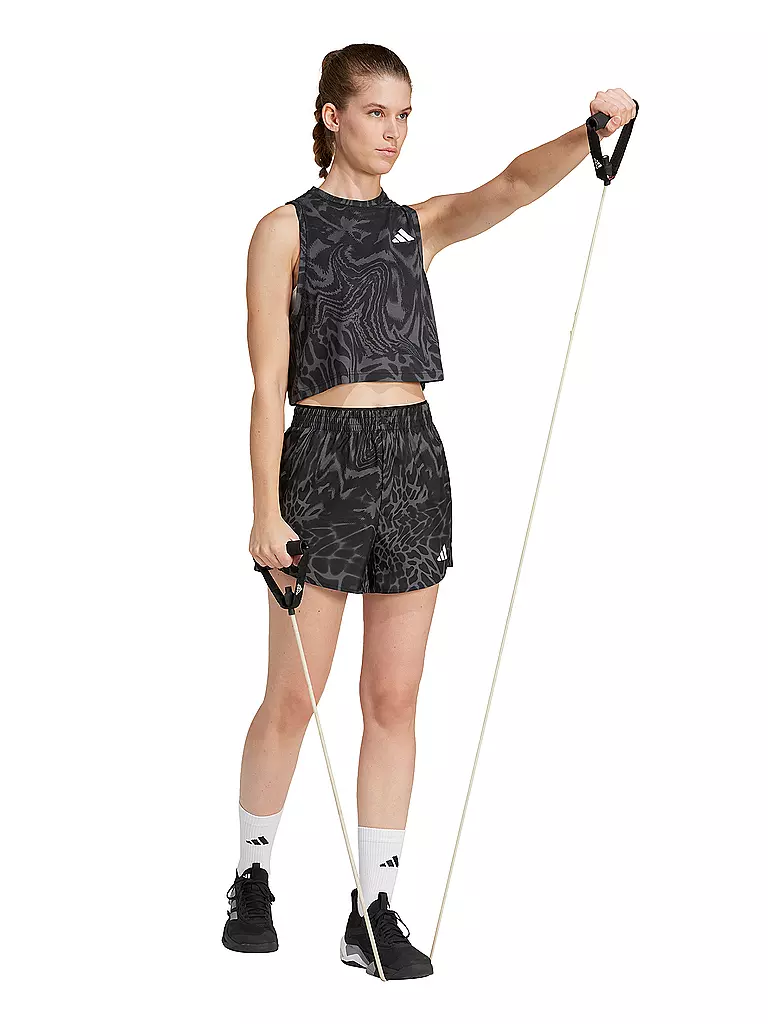 ADIDAS | Damen Fitnesstank Crop TE MIN | Noir