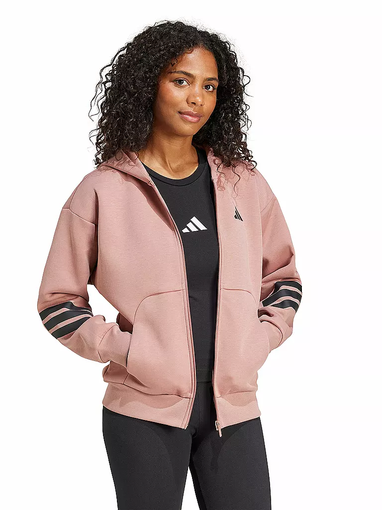 ADIDAS | Damen Kapuzenjacke FI 3S FZ HD | Corail