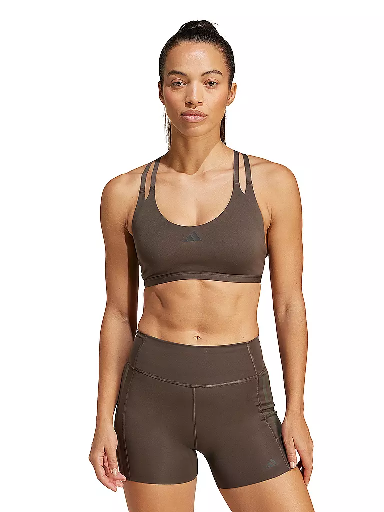 ADIDAS | Damen Sport-BH Aeroimpact Luxe  Low Support | Marron