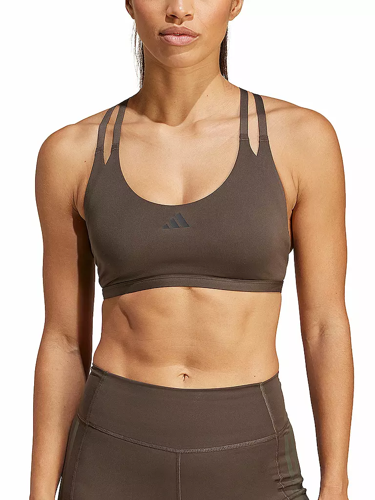 ADIDAS | Damen Sport-BH Aeroimpact Luxe  Low Support | Marron