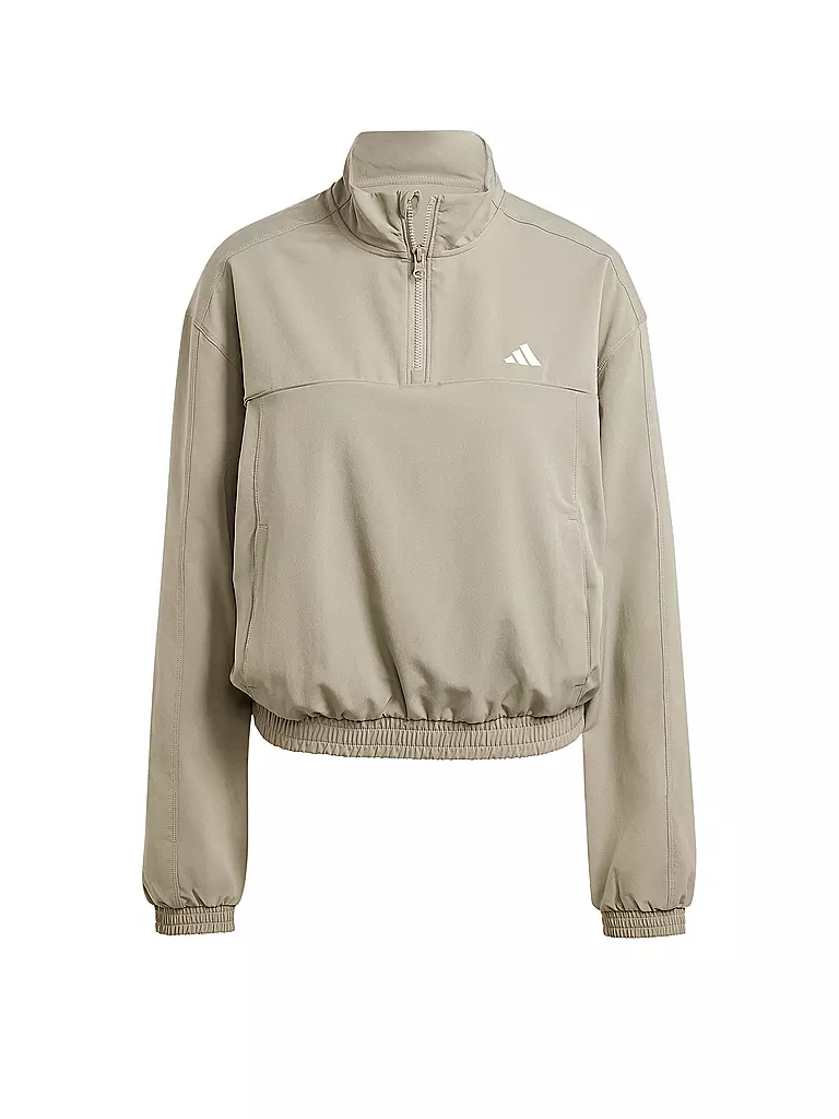 ADIDAS | Damen Sweater 1/4 Zip | Camel