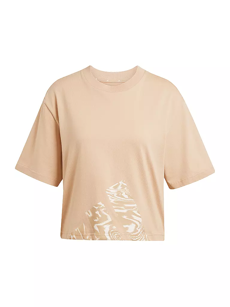 ADIDAS | Damen T-Shirt 3S Cropped | Corail