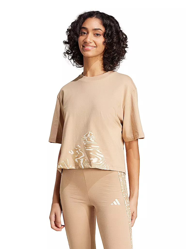 ADIDAS | Damen T-Shirt 3S Cropped | Corail