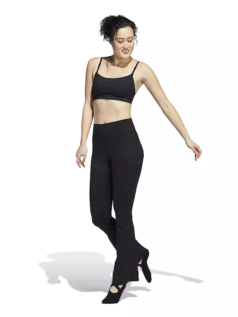 ADIDAS | Damen Yogahose Jazzpanz Studio Flared | Noir