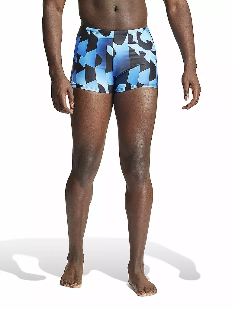 ADIDAS | Herren Beinbadehose Allover Print Boxer | Bleu