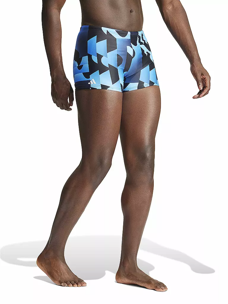 ADIDAS | Herren Beinbadehose Allover Print Boxer | Bleu