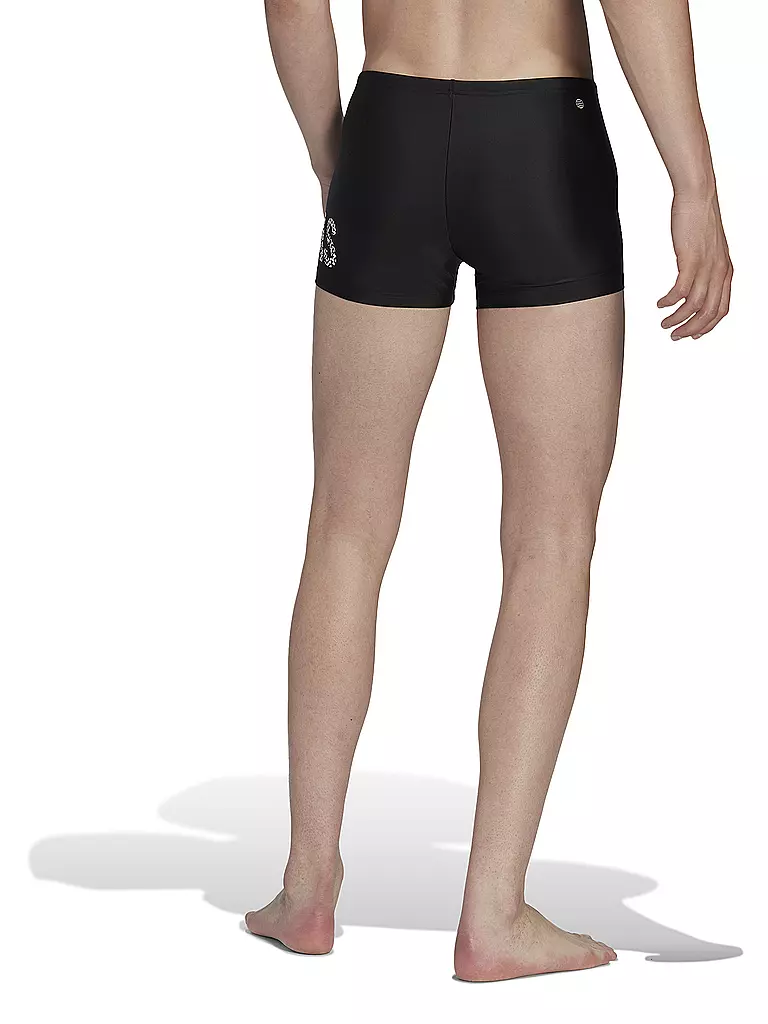 ADIDAS | Herren Beinbadehose Wording Swim Boxer | Noir