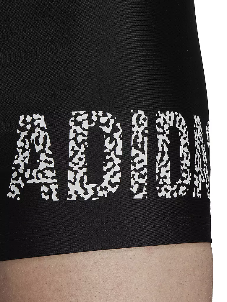 ADIDAS | Herren Beinbadehose Wording Swim Boxer | Noir