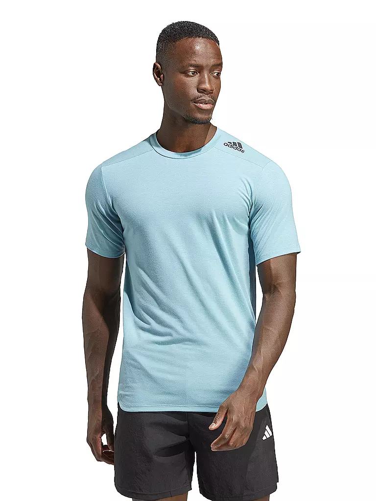 ADIDAS | Herren Fitnessshirt Designed for Training  | Bleu clair