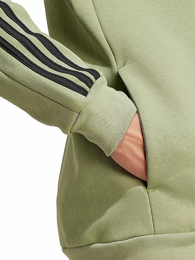 ADIDAS | Herren Kapuzenjacke Essentials 3-Streifen  | Olive
