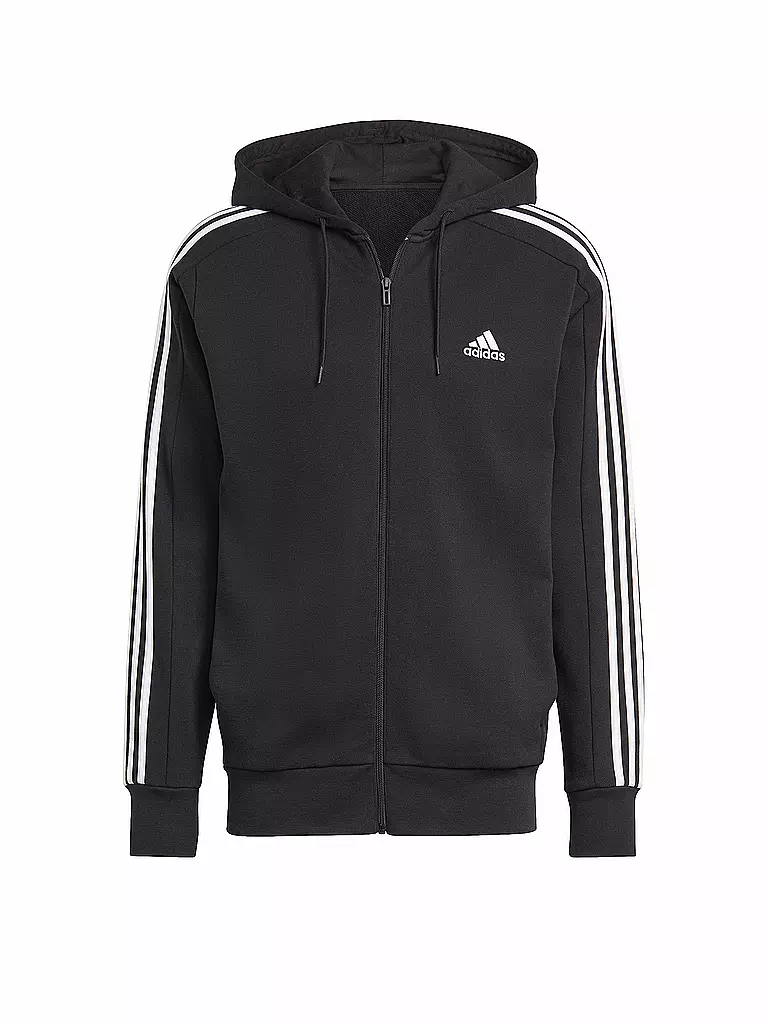 ADIDAS | Herren Kapuzenjacke Essentials French Terry 3-Streifen | Noir