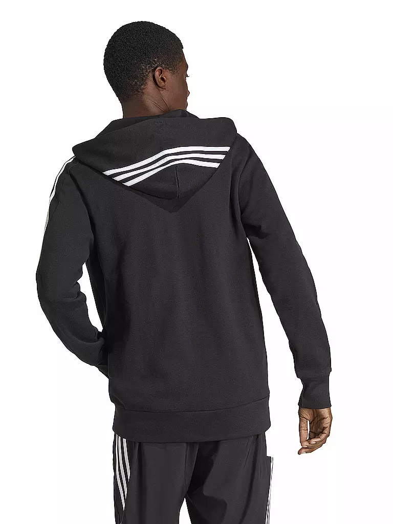ADIDAS | Herren Kapuzenjacke Essentials French Terry 3-Streifen | Noir
