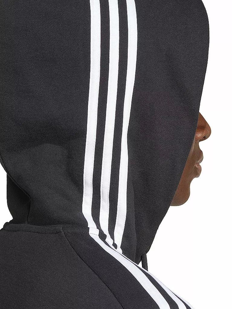 ADIDAS | Herren Kapuzenjacke Essentials French Terry 3-Streifen | Noir