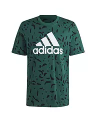 ADIDAS | Herren T-Shirt Essentials Single Logo | Vert foncé