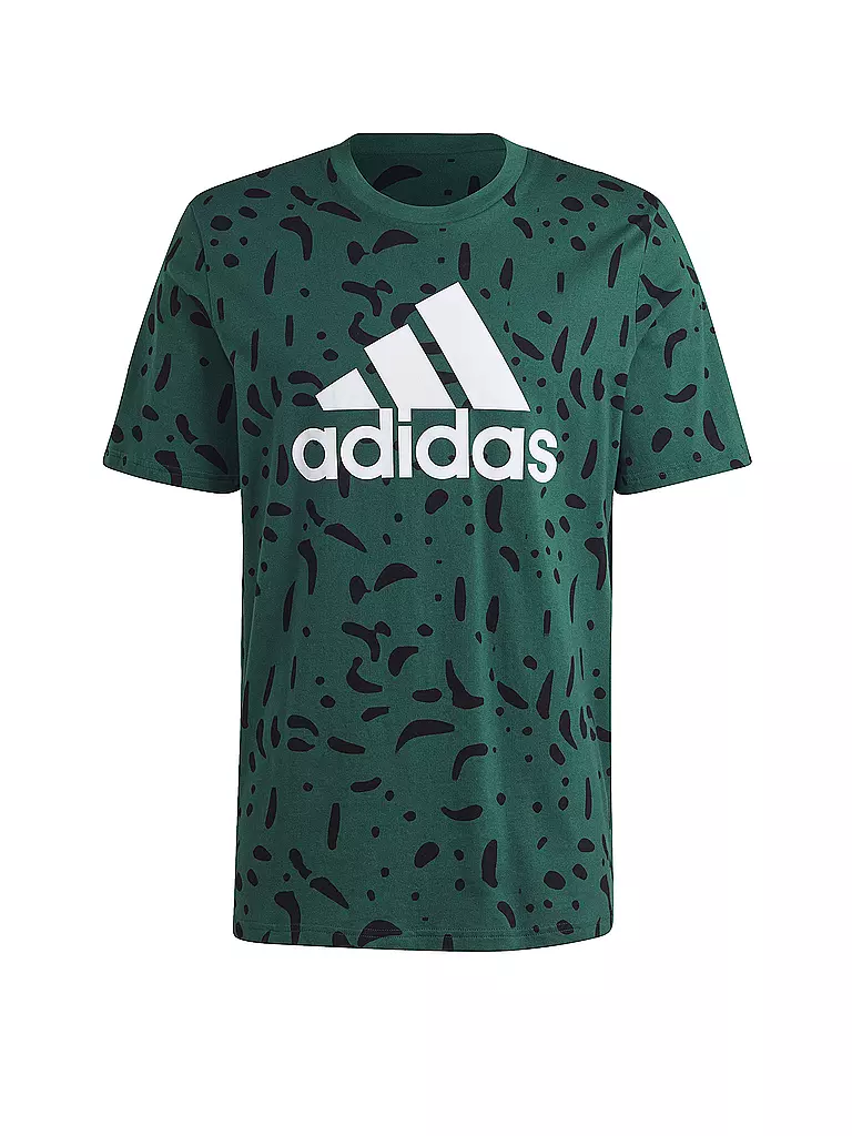 ADIDAS | Herren T-Shirt Essentials Single Logo | Vert foncé