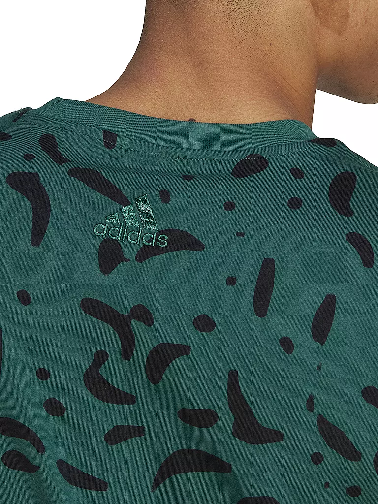 ADIDAS | Herren T-Shirt Essentials Single Logo | Vert foncé