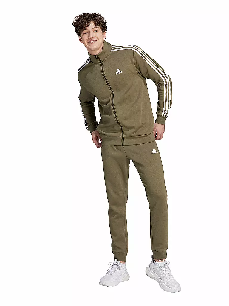 ADIDAS | Herren Trainingsanzug 3-Streifen | Olive