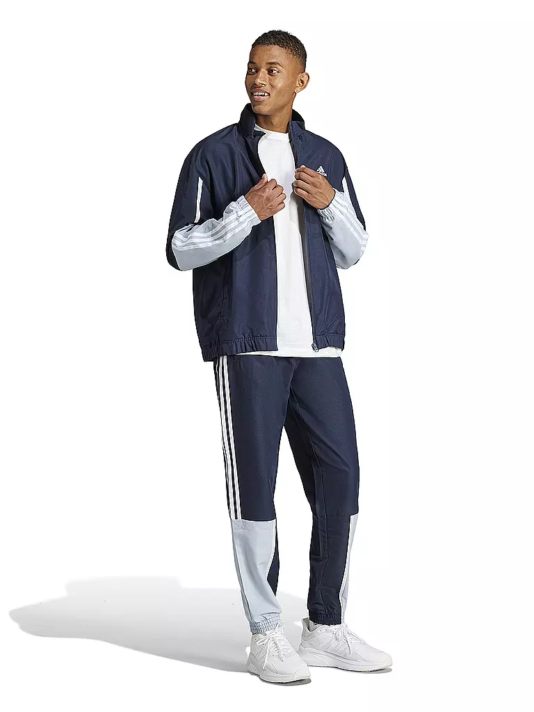 ADIDAS | Herren Trainingsanzug Colorblock 3S | Bleu foncé