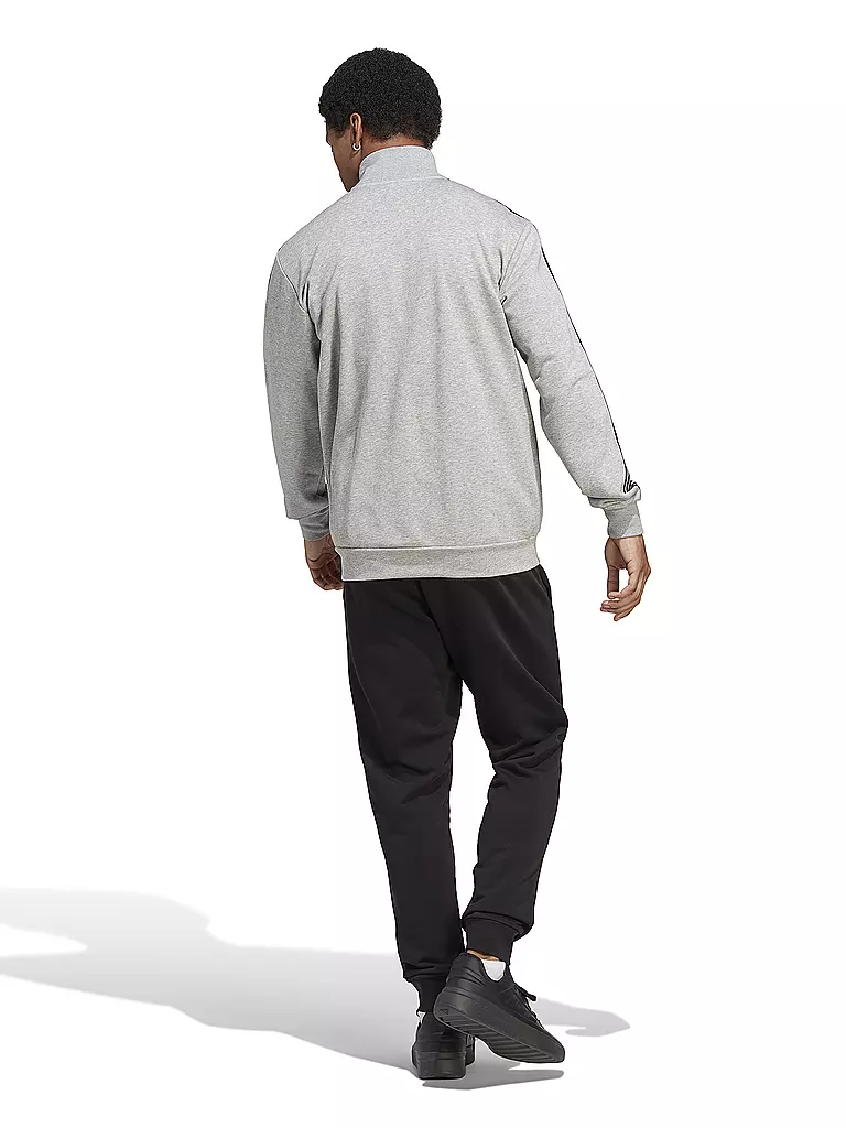 ADIDAS | Herren Trainingsanzug Sportswear Basic 3-Streifen French Terry | Gris