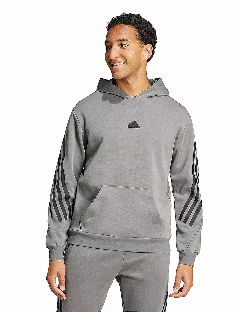 ADIDAS | Hoodie Homme Future Icons 3-Stripes | Gris