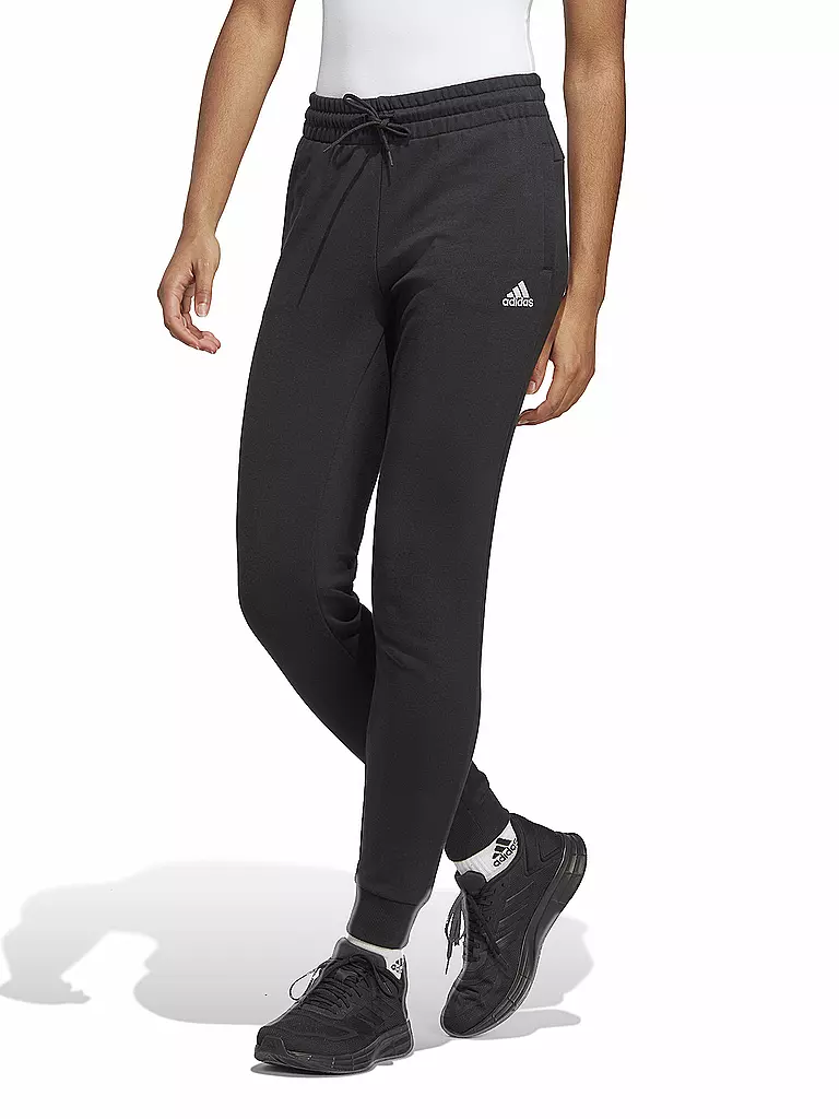 ADIDAS | Jogginghose Essentials Linear French Terry Cuffed pour femmes | Noir
