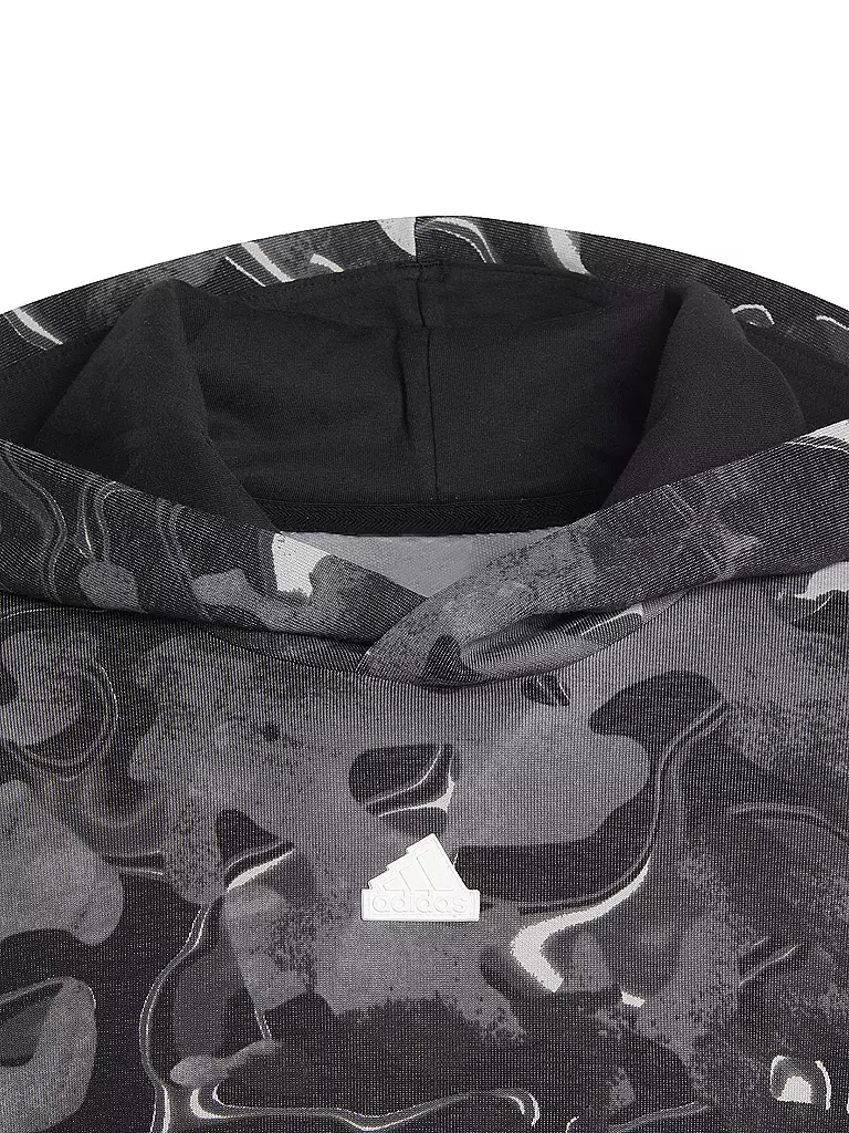 ADIDAS | Jungen Hoodie Future Icons Allover Print  | Noir