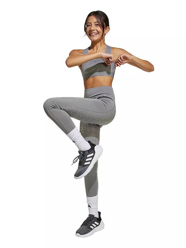 ADIDAS | Legging de fitness fille JG OPT GL 7/8 | Gris