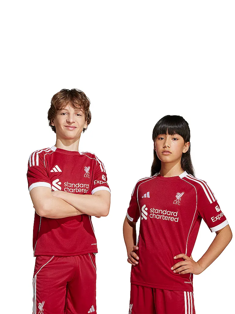 ADIDAS | Maillot de football domicile Liverpool FC 25/26 pour enfants |