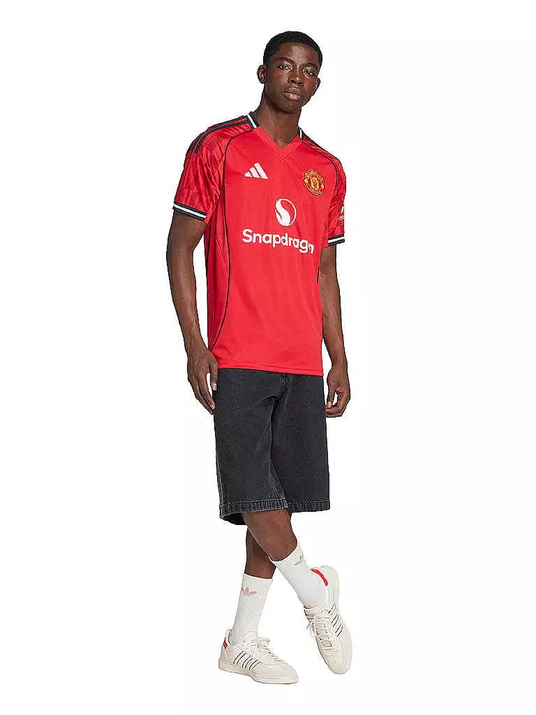 ADIDAS | Maillot de football domicile Manchester United 25/26 pour hommes | Rouge