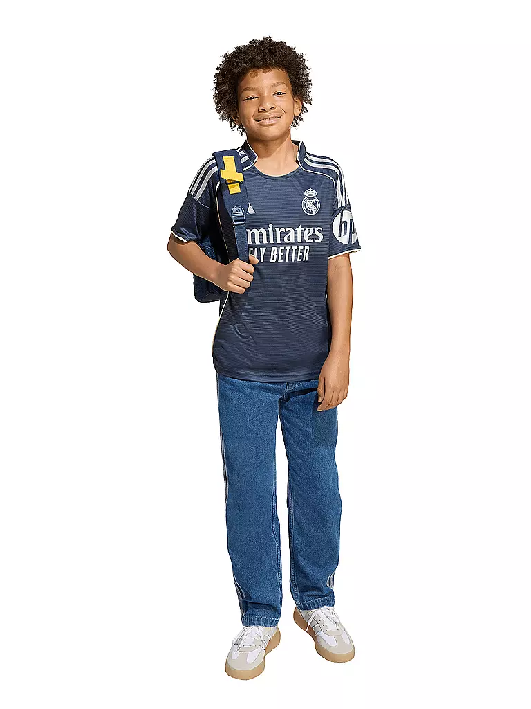 ADIDAS | Maillot de football enfant Real Madrid 25/26 extérieur | Bleu foncé