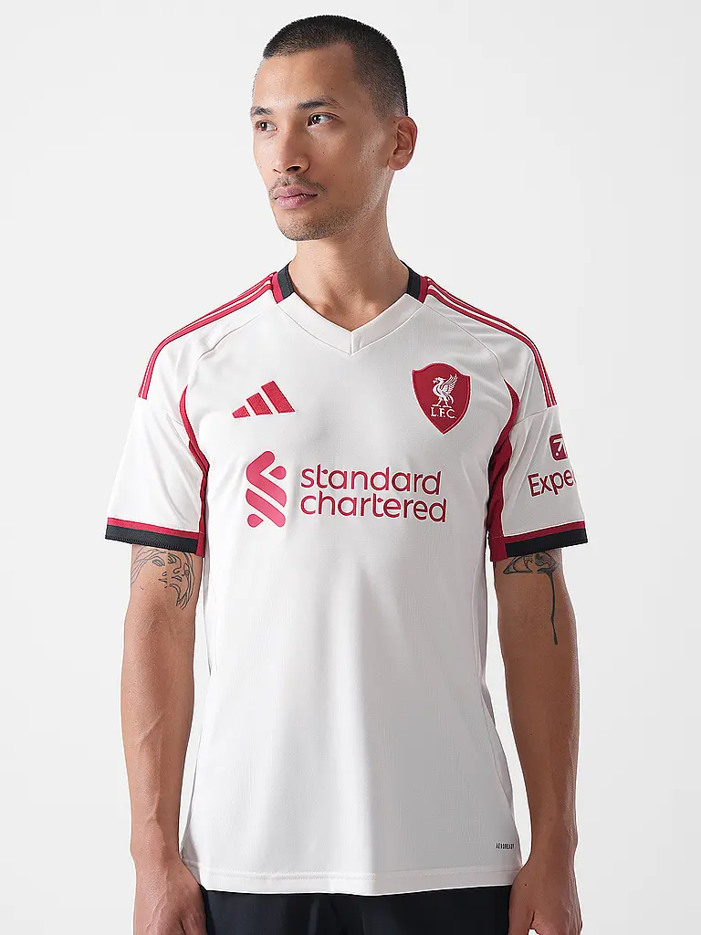 ADIDAS | Maillot de football extérieur FC Liverpool 25/26 pour hommes | Blanc