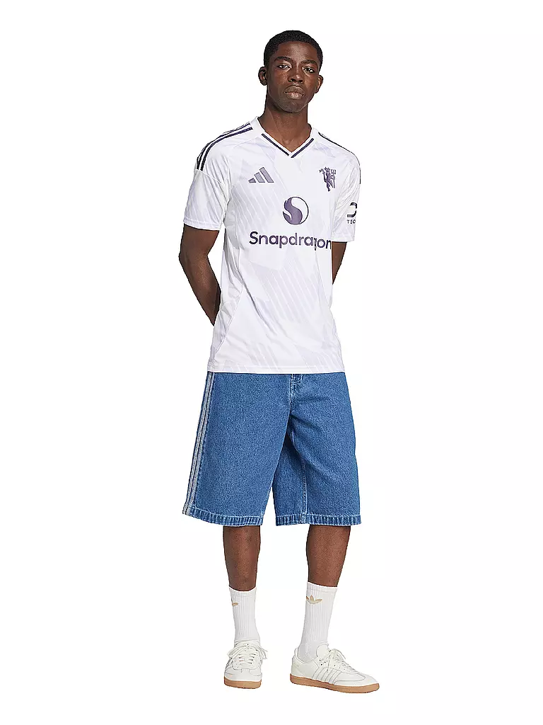 ADIDAS | Maillot de football homme Manchester United 25/26 extérieur | Blanc
