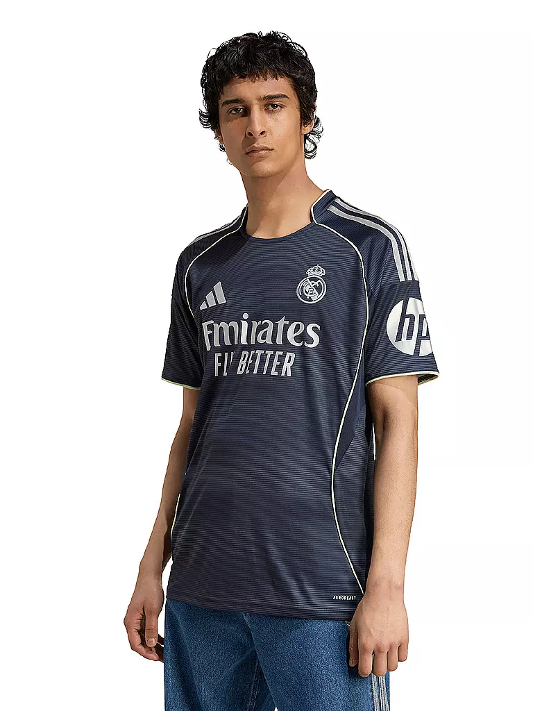 ADIDAS | Maillot de football pour homme Real Madrid 25/26 Extérieur | Bleu foncé