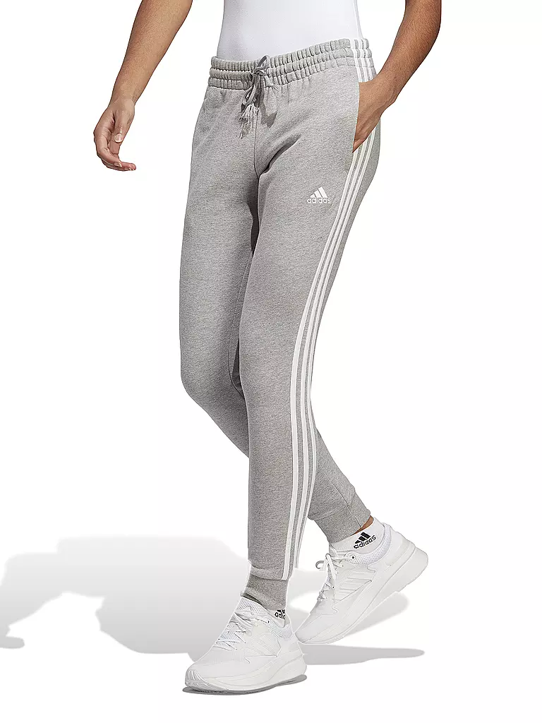 ADIDAS | Pantalon de jogging femme Essentials 3-Stripes French Terry Cuffed | Gris clair