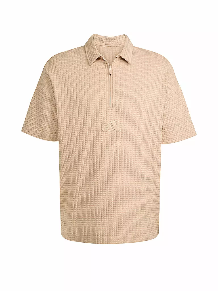 ADIDAS | Polo Homme ALL SZN en maille gaufrée | Camel