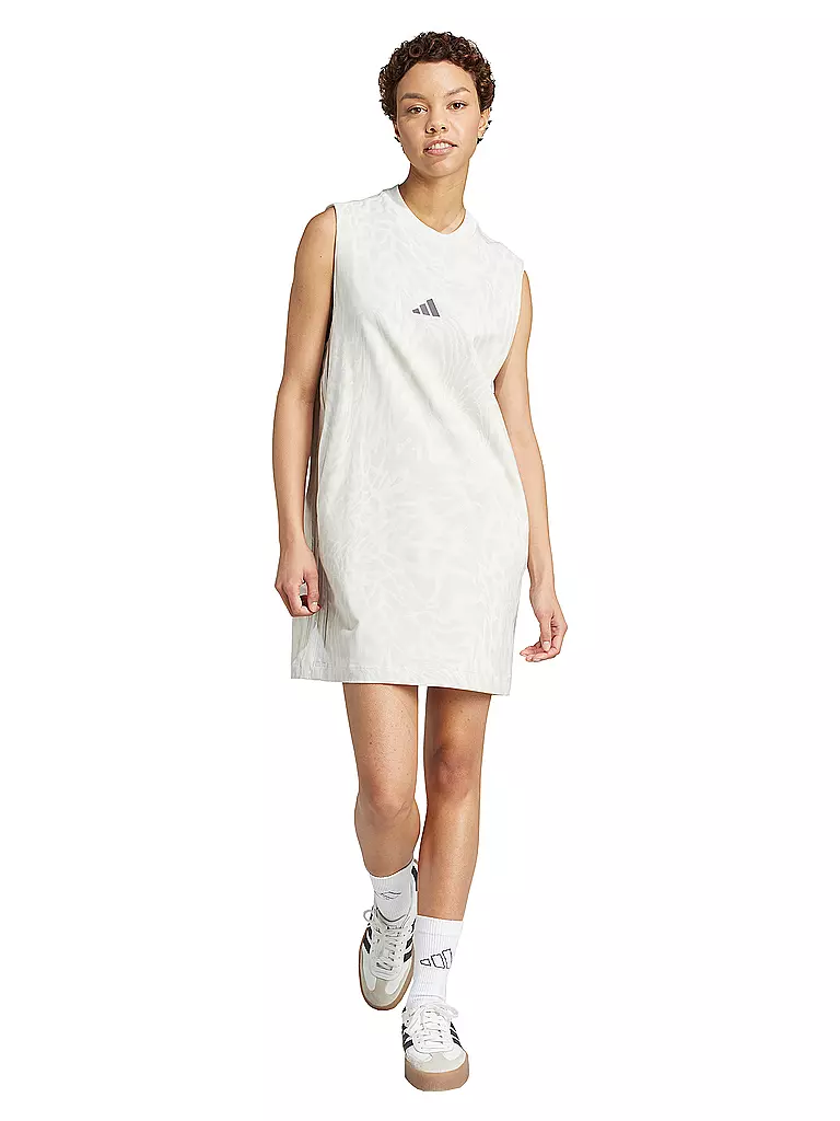 ADIDAS | Robe Femme Essentials Imprimé 3 Bandes | Beige