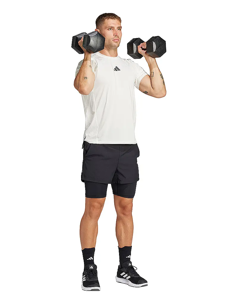 ADIDAS | Short de fitness 2 en 1 pour hommes | Noir