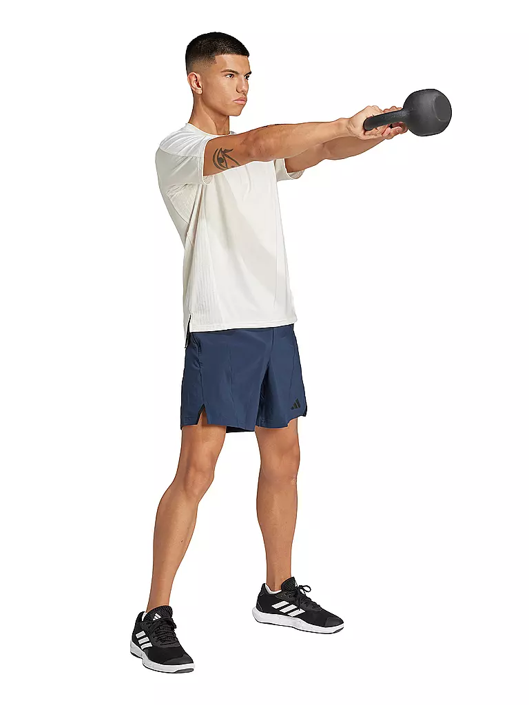 ADIDAS | Short de fitness pour hommes D4T BV | Bleu foncé