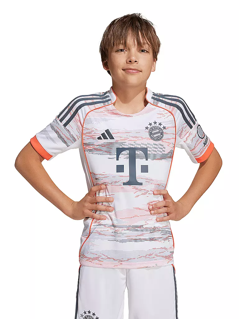 ADIDAS | Short de football enfant FC Bayern München 25/26 extérieur | Blanc