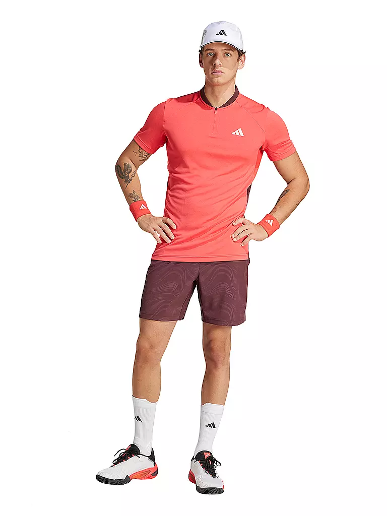 ADIDAS | Short de tennis Ergo Pro pour hommes | Rouge foncé